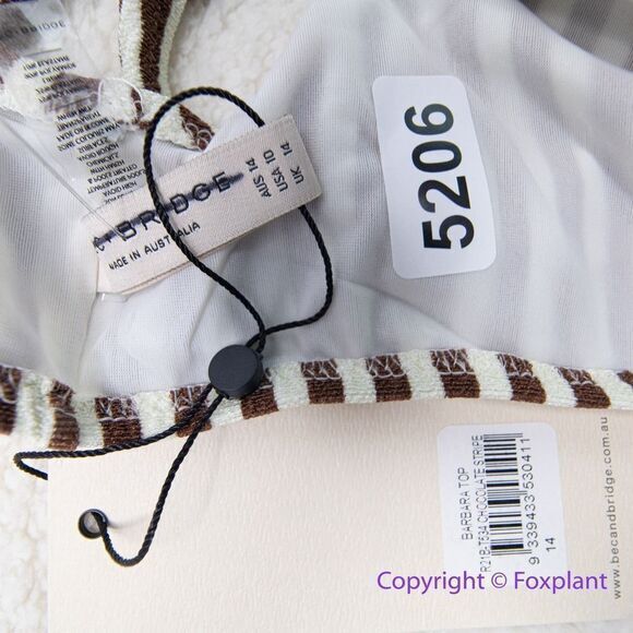 NEW Free People Bec & Bridge Barbara bikini  top , USA size 10 - Picture 7 of 8